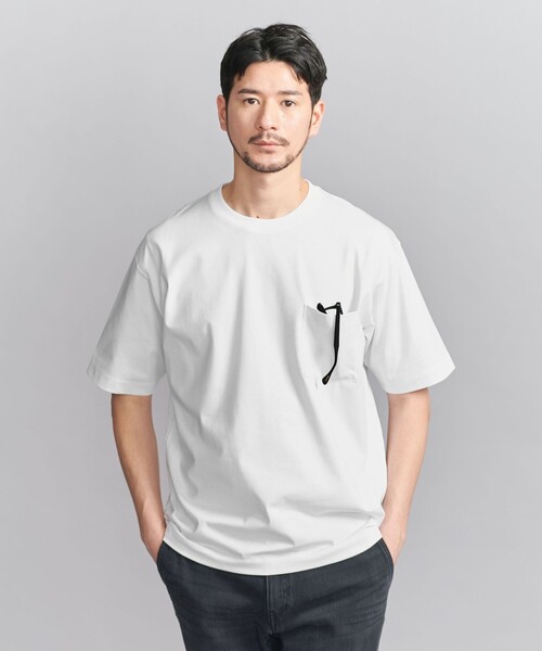 BEAUTY&YOUTH UNITED ARROWS（ビューティーアンドユースユナイテッドアローズ）の「【WEB限定 WARDROBE SMART】1ポケット 樽型 Tシャツ（Tシャツ/カットソー・メンズ・ブラック/ベージュ/ホワイト・S/M/L/XL）」の20枚目の写真
