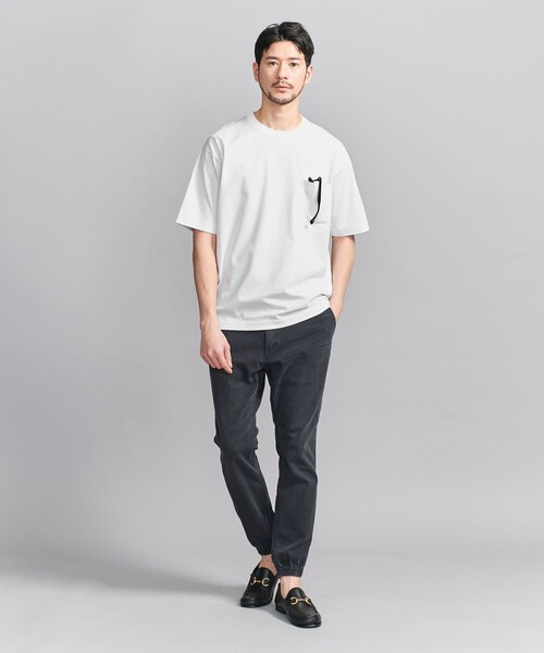 BEAUTY&YOUTH UNITED ARROWS（ビューティーアンドユースユナイテッドアローズ）の「【WEB限定 WARDROBE SMART】1ポケット 樽型 Tシャツ（Tシャツ/カットソー・メンズ・ブラック/ベージュ/ホワイト・S/M/L/XL）」の21枚目の写真