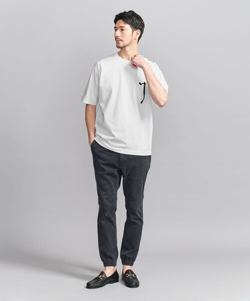 BEAUTY&YOUTH UNITED ARROWS（ビューティーアンドユースユナイテッドアローズ）の「【WEB限定 WARDROBE SMART】1ポケット 樽型 Tシャツ（Tシャツ/カットソー・メンズ・ブラック/ベージュ/ホワイト・S/M/L/XL）」の22枚目の写真