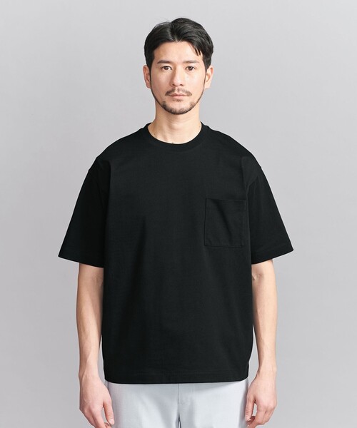 BEAUTY&YOUTH UNITED ARROWS（ビューティーアンドユースユナイテッドアローズ）の「【WEB限定 WARDROBE SMART】1ポケット 樽型 Tシャツ（Tシャツ/カットソー・メンズ・ブラック/ベージュ/ホワイト・S/M/L/XL）」の6枚目の写真
