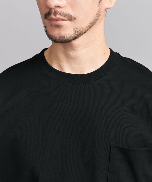 BEAUTY&YOUTH UNITED ARROWS（ビューティーアンドユースユナイテッドアローズ）の「【WEB限定 WARDROBE SMART】1ポケット 樽型 Tシャツ（Tシャツ/カットソー・メンズ・ブラック/ベージュ/ホワイト・S/M/L/XL）」の9枚目の写真