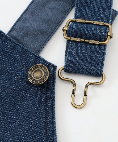 apres les cours(アプレレクール)の「【ジュニア対応】フロントジップハートポケットジャンスカ(ジャンパースカート・キッズ・カーキ/インディゴブルー・140/130/80/120/110/100/90)」の17枚目の写真