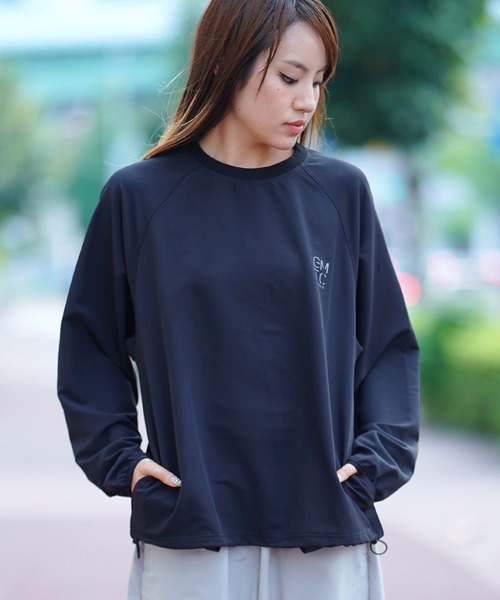 THE MILES（ザ マイルズ）の「GYMTEC 4WAYストレッチワークアウト長袖ピステ（Tシャツ/カットソー・メンズ・ブラック/ベージュ/ネイビー/グレー・MEDIUM/LARGE/X-LARGE）」の2枚目の写真