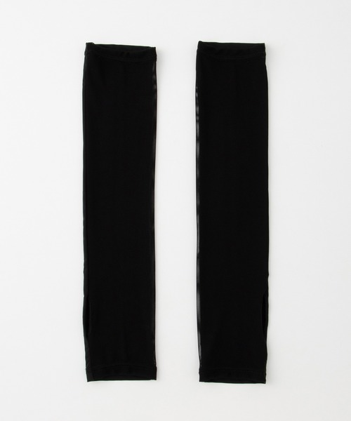 Honeys（ハニーズ）の「【ハニさら・接触冷感・吸水冷感・抗菌防臭・ＵＶカット】アームカバー内側メッシュ／４０ｃｍ（アームカバー・レディース・ブラック・FREE）」の9枚目の写真