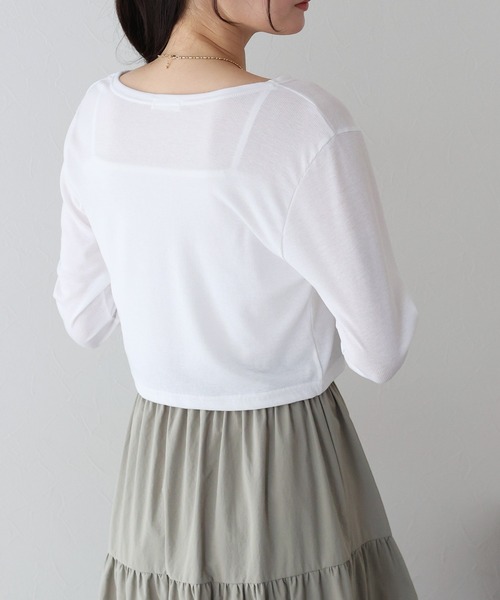 BLUEEAST(ブルーイースト)の「キャミソール&カーデアンサンブル(アンサンブル・レディース・ホワイト/ピンク/ブラック・MEDIUM)」の6枚目の写真