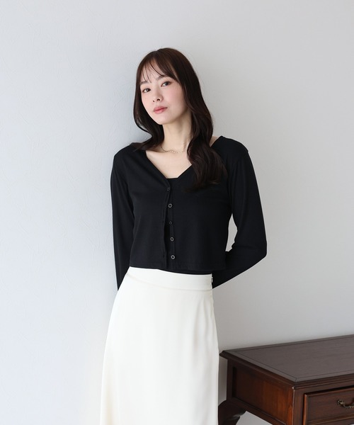 BLUEEAST(ブルーイースト)の「キャミソール&カーデアンサンブル(アンサンブル・レディース・ホワイト/ピンク/ブラック・MEDIUM)」の14枚目の写真