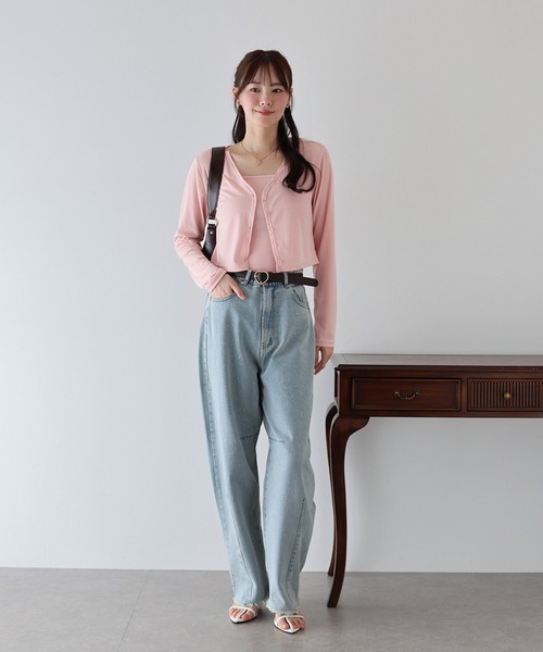 BLUEEAST(ブルーイースト)の「キャミソール&カーデアンサンブル(アンサンブル・レディース・ホワイト/ピンク/ブラック・MEDIUM)」の21枚目の写真