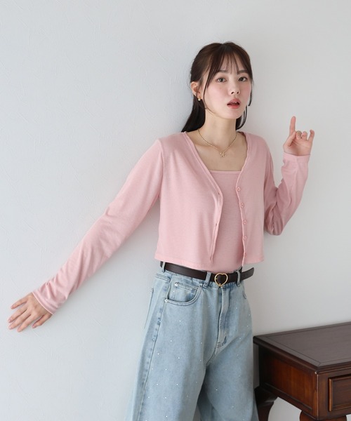 BLUEEAST(ブルーイースト)の「キャミソール&カーデアンサンブル(アンサンブル・レディース・ホワイト/ピンク/ブラック・MEDIUM)」の20枚目の写真