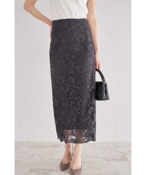 【新品】 tocco closet ドットスカート 白 ドット柄ベーシックマーメイドスカート