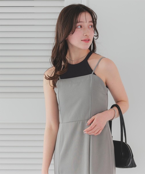 titivate（ティティベイト）の「ホルターネックタンクトップ（タンクトップ・レディース・オフホワイト/ブラック/ピンク/シルバー・M）」の15枚目の写真