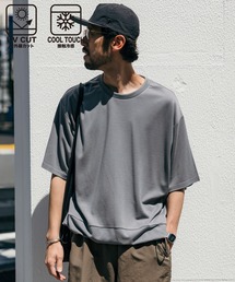 Firsthand（ファーストハンド）の「Firsthand/ファーストハンド 機能性素材 ポンチアジャスターTシャツ / ドローコード付き半袖Tシャツ / 接触冷感 / UVカット / 速乾（Tシャツ/カットソー）」