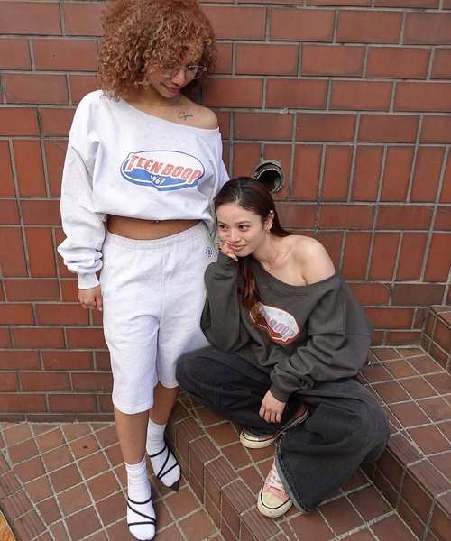 オフショルルーズスウェット（スウェット）｜TEEN BOOP（ティーン