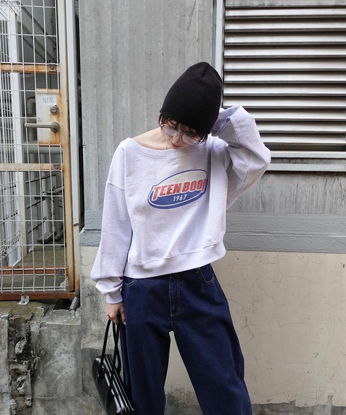 オフショルルーズスウェット（スウェット）｜TEEN BOOP（ティーン