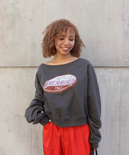 オフショルルーズスウェット（スウェット）｜TEEN BOOP（ティーン