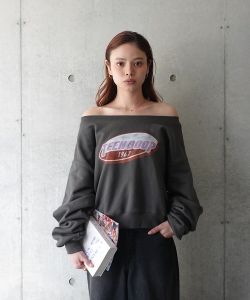 オフショルルーズスウェット（スウェット）｜TEEN BOOP（ティーン