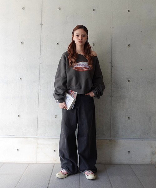 オフショルルーズスウェット（スウェット）｜TEEN BOOP（ティーン