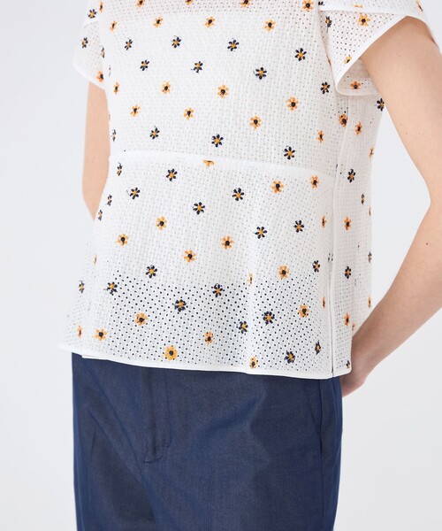 トゥモローランド　コレクション リーシェフラワー ペタルスリーブブラウス リーシェフラワー ペタルスリーブブラウス（シャツ/ブラウス