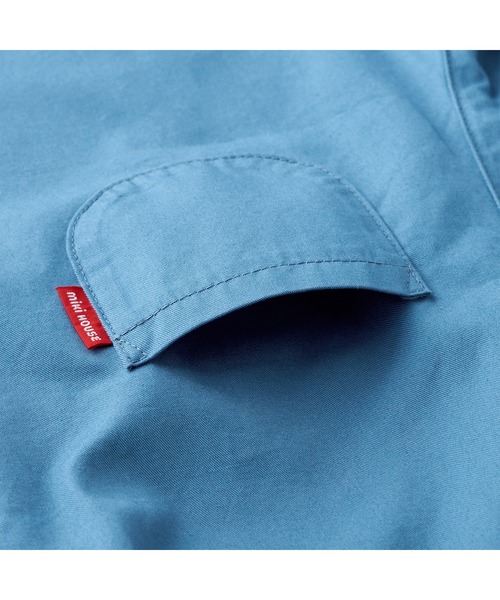 MIKI HOUSE（ミキハウス）の「【WEB限定】６分丈オーバーオール（サロペット/オーバーオール・キッズ・ベージュ/パープル/イエロー系その他/ライトグリーン/オレンジ/ブルー・M(80-90cm)/S(70-80cm)/L(90-100cm)）」の8枚目の写真