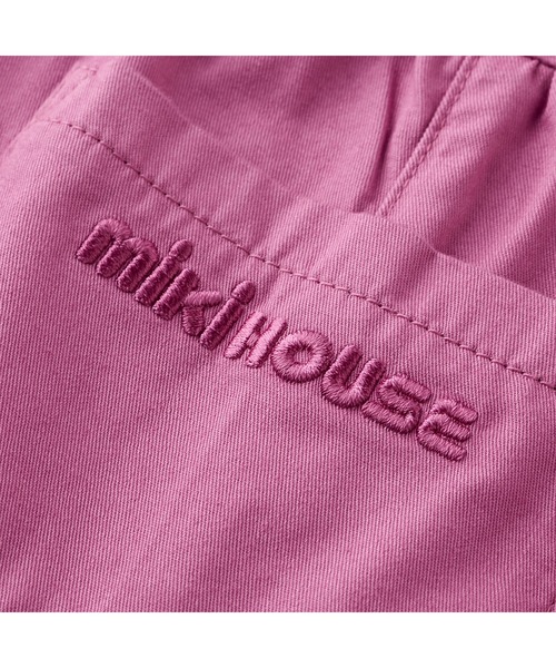 MIKI HOUSE（ミキハウス）の「【WEB限定】６分丈オーバーオール（サロペット/オーバーオール・キッズ・ベージュ/パープル/イエロー系その他/ライトグリーン/オレンジ/ブルー・M(80-90cm)/S(70-80cm)/L(90-100cm)）」の11枚目の写真