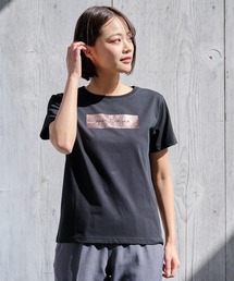 箔プリント ロゴ Tシャツ