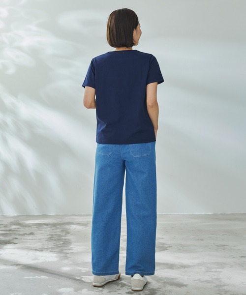 Arnold Palmer（アーノルドパーマー）の「箔プリント ロゴ Tシャツ（Tシャツ/カットソー・レディース・ホワイト/ネイビー/ブラック・S/L/M）」の14枚目の写真