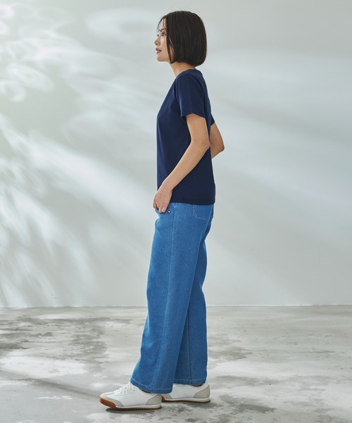 Arnold Palmer（アーノルドパーマー）の「箔プリント ロゴ Tシャツ（Tシャツ/カットソー・レディース・ホワイト/ネイビー/ブラック・S/L/M）」の13枚目の写真