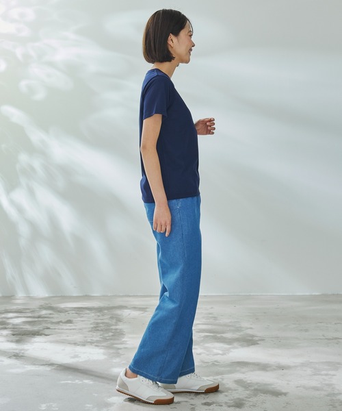 Arnold Palmer（アーノルドパーマー）の「箔プリント ロゴ Tシャツ（Tシャツ/カットソー・レディース・ホワイト/ネイビー/ブラック・S/L/M）」の11枚目の写真