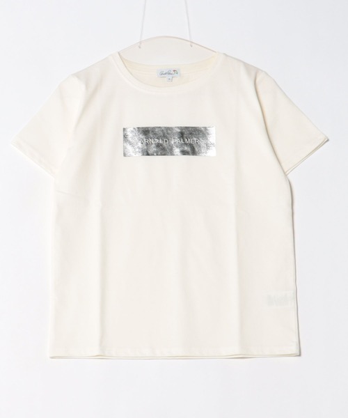 Arnold Palmer（アーノルドパーマー）の「箔プリント ロゴ Tシャツ（Tシャツ/カットソー・レディース・ホワイト/ネイビー/ブラック・S/L/M）」の21枚目の写真