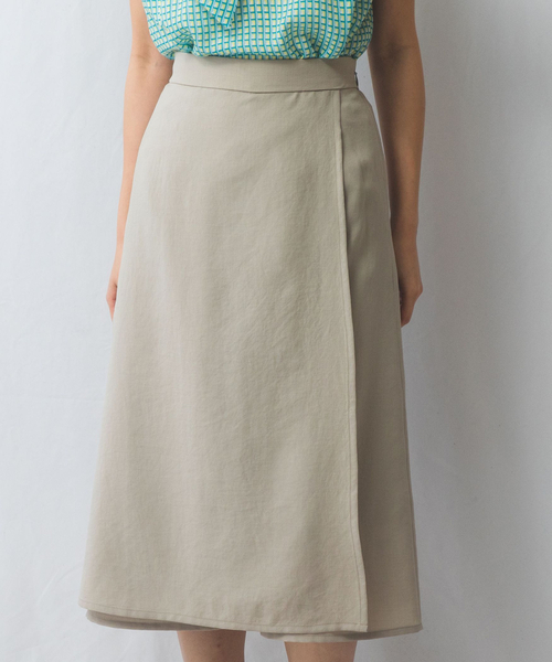 NARACAMICIE（ナラカミーチェ）の「【NARACAMICIE】トロンプルイユフレアパンツ（その他パンツ・レディース・ブラック/ブラウン・M/XL）」の3枚目の写真