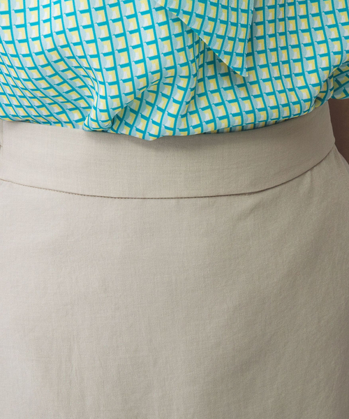 NARACAMICIE（ナラカミーチェ）の「【NARACAMICIE】トロンプルイユフレアパンツ（その他パンツ・レディース・ブラック/ブラウン・M/XL）」の7枚目の写真