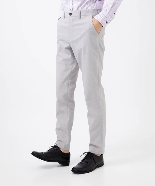 MK MICHEL KLEIN HOMME (エムケーミッシェルクランオム)の「【残りわずか/在庫限り/洗える / セットアップ対応】ソロテックスエコサッカーテーパードパンツ(その他パンツ・メンズ・アイボリー/ネイビー/ブラック・48/50/44/46/52)」の6枚目の写真