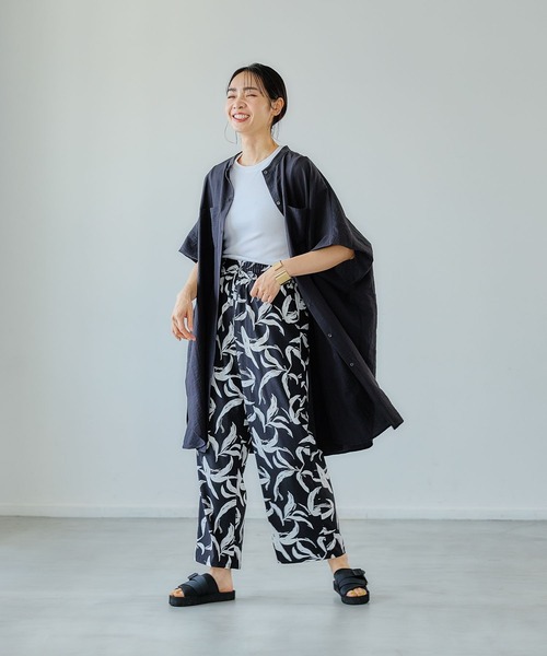 FOUND GOOD(ファウンドグッド)の「ポンチョチュニックOP/SS(チュニック・レディース・ベージュ/グレー系8/ホワイト系5/ブラック・L/M/S)」の8枚目の写真