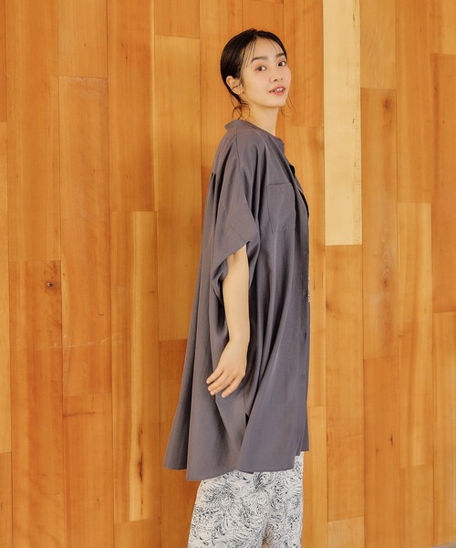 FOUND GOOD(ファウンドグッド)の「ポンチョチュニックOP/SS(チュニック・レディース・ベージュ/グレー系8/ホワイト系5/ブラック・L/M/S)」の15枚目の写真