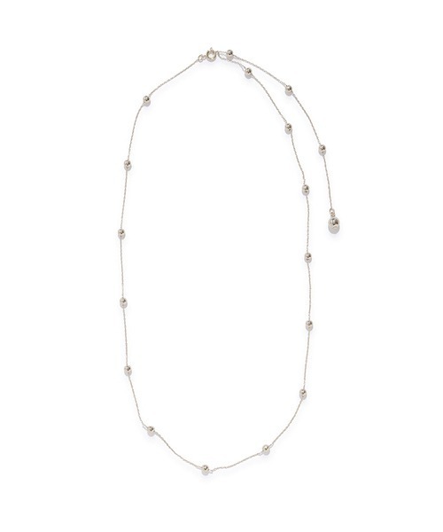 emmi（エミ）の「スウィングチェーンネックレス（ネックレス・レディース・ブラック/クリア/ゴールド/シルバー・FREE）」の4枚目の写真