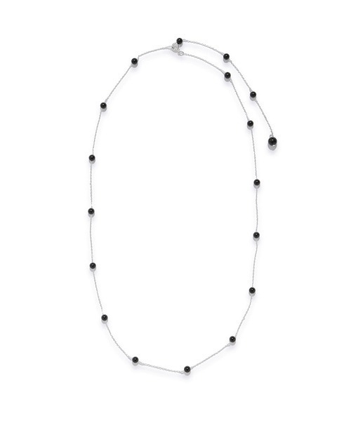 emmi（エミ）の「スウィングチェーンネックレス（ネックレス・レディース・ブラック/クリア/ゴールド/シルバー・FREE）」の2枚目の写真