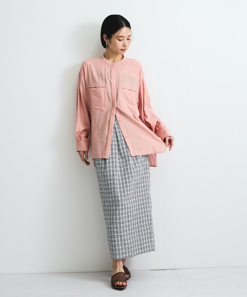 VICKY(ビッキー)の「フロントタックチェックスカート≪手洗い可能≫(スカート・レディース・ホワイト系その他/ブラック系その他・M)」の18枚目の写真