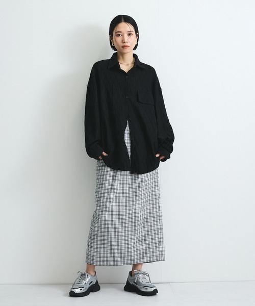 VICKY(ビッキー)の「フロントタックチェックスカート≪手洗い可能≫(スカート・レディース・ホワイト系その他/ブラック系その他・M)」の20枚目の写真