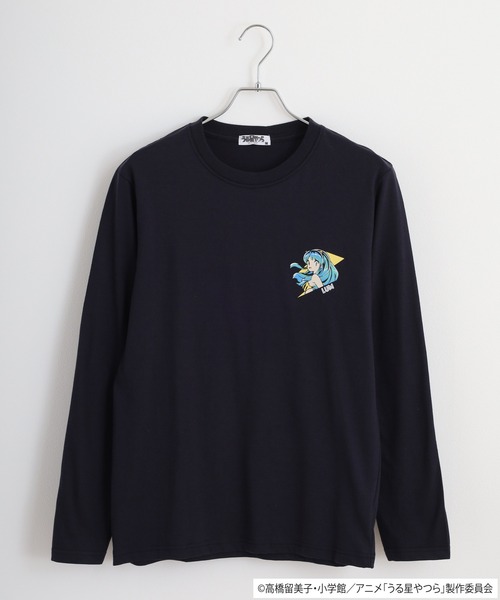うる星やつら(ウルセイヤツラ)の「うる星やつら 天竺長袖Tシャツ(Tシャツ/カットソー・メンズ・ブラック/グレイッシュベージュ/ライトカーキ/ネイビー/オフホワイト/ホワイト・LL/M/L)」の15枚目の写真