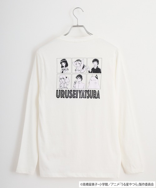 うる星やつら(ウルセイヤツラ)の「うる星やつら 天竺長袖Tシャツ(Tシャツ/カットソー・メンズ・ブラック/グレイッシュベージュ/ライトカーキ/ネイビー/オフホワイト/ホワイト・LL/M/L)」の14枚目の写真