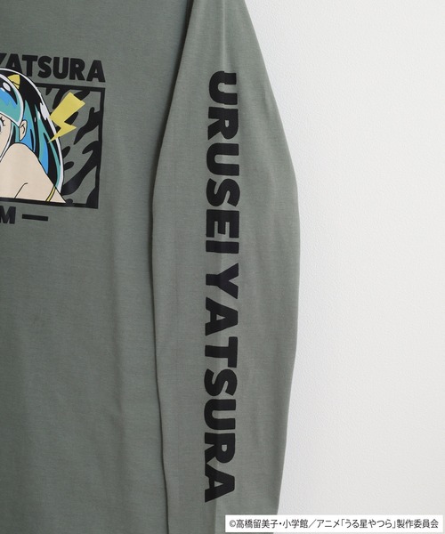 うる星やつら(ウルセイヤツラ)の「うる星やつら 天竺長袖Tシャツ(Tシャツ/カットソー・メンズ・ブラック/グレイッシュベージュ/ライトカーキ/ネイビー/オフホワイト/ホワイト・LL/M/L)」の11枚目の写真