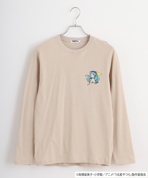 うる星やつら(ウルセイヤツラ)の「うる星やつら 天竺長袖Tシャツ(Tシャツ/カットソー・メンズ・ブラック/グレイッシュベージュ/ライトカーキ/ネイビー/オフホワイト/ホワイト・LL/M/L)」の17枚目の写真