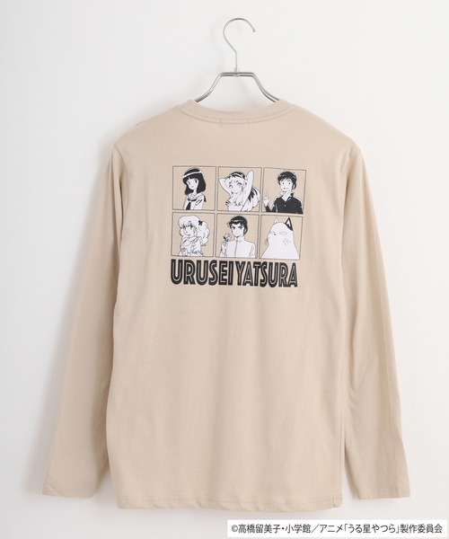 うる星やつら(ウルセイヤツラ)の「うる星やつら 天竺長袖Tシャツ(Tシャツ/カットソー・メンズ・ブラック/グレイッシュベージュ/ライトカーキ/ネイビー/オフホワイト/ホワイト・LL/M/L)」の21枚目の写真