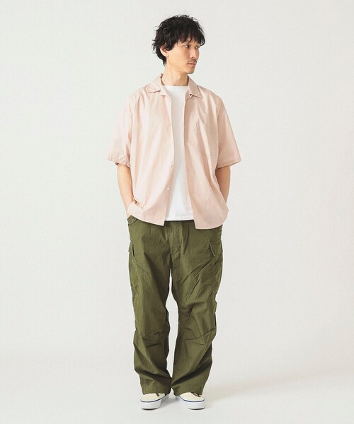 BEAMS（ビームス）の「ベーシック ルーズオープンカラーシャツ（シャツ/ブラウス・メンズ・ブラック/ホワイト/ベージュ/ピンク・S/M/L/XL）」の22枚目の写真