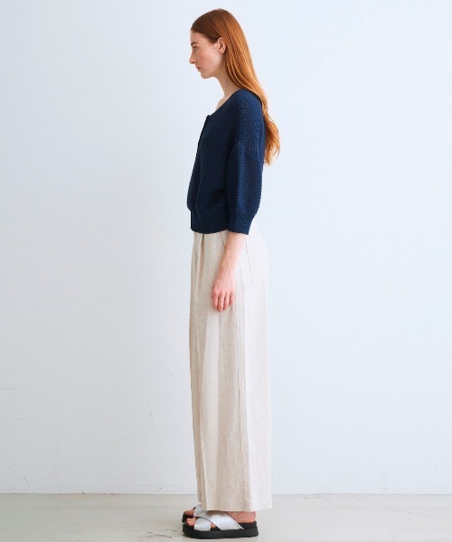 three dots(スリードッツ)の「レーヨンリネン パンツ(その他パンツ・レディース・ベージュ/マルチ/ブラック・SMALL/MEDIUM/X-SMALL)」の12枚目の写真