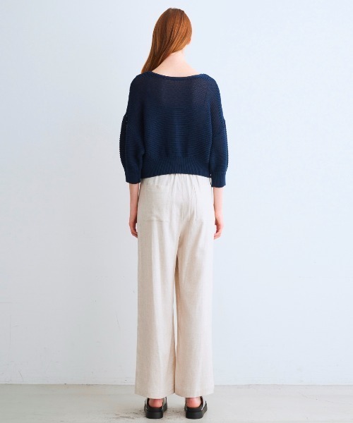 three dots(スリードッツ)の「レーヨンリネン パンツ(その他パンツ・レディース・ベージュ/マルチ/ブラック・SMALL/MEDIUM/X-SMALL)」の13枚目の写真