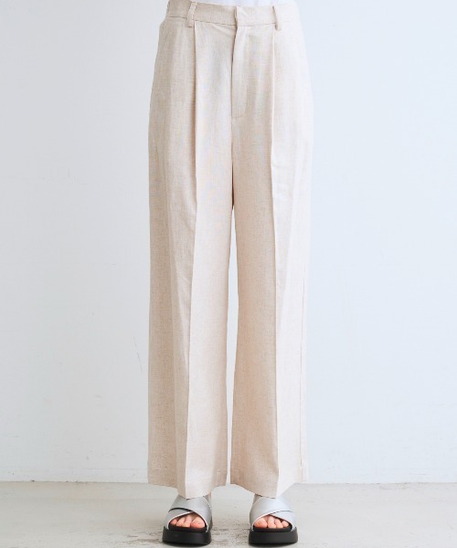 three dots(スリードッツ)の「レーヨンリネン パンツ(その他パンツ・レディース・ベージュ/マルチ/ブラック・SMALL/MEDIUM/X-SMALL)」の14枚目の写真