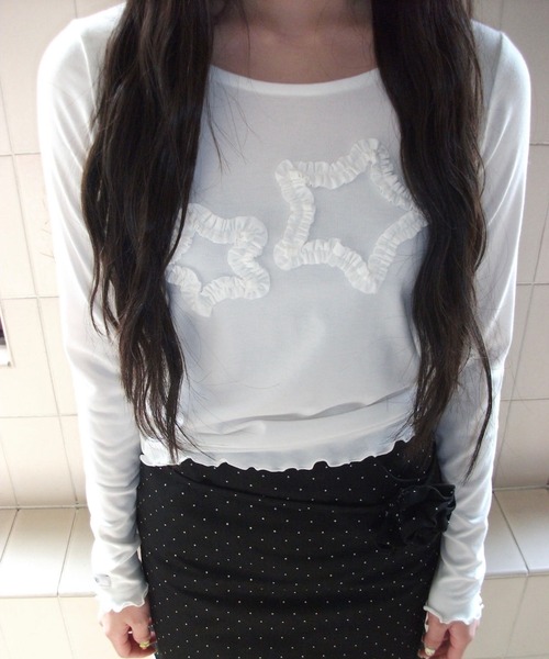 STAR MOTIF TOPS/スターモチーフトップス（Tシャツ/カットソー