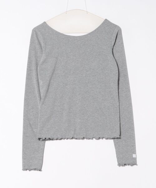 hugi(ハギ)の「STAR MOTIF TOPS/スターモチーフトップス(Tシャツ/カットソー・レディース・オフホワイト/グレー・FREE)」の17枚目の写真