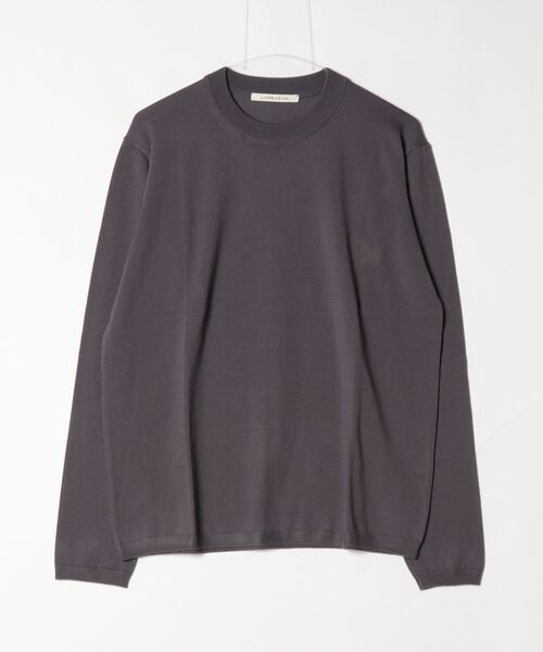 BEAMS F(ビームスエフ)の「【別注】LORENZONI / ウール ハイネック ニット(ニット/セーター・メンズ・グレー/パープル/ダークブラウン/レッド系その他7/ブラック/グレー系その他/カーキ・50/48/46/44/52)」の3枚目の写真