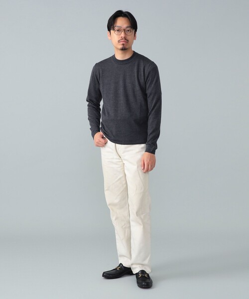 BEAMS F(ビームスエフ)の「【別注】LORENZONI / ウール ハイネック ニット(ニット/セーター・メンズ・グレー/パープル/ダークブラウン/レッド系その他7/ブラック/グレー系その他/カーキ・50/48/46/44/52)」の9枚目の写真